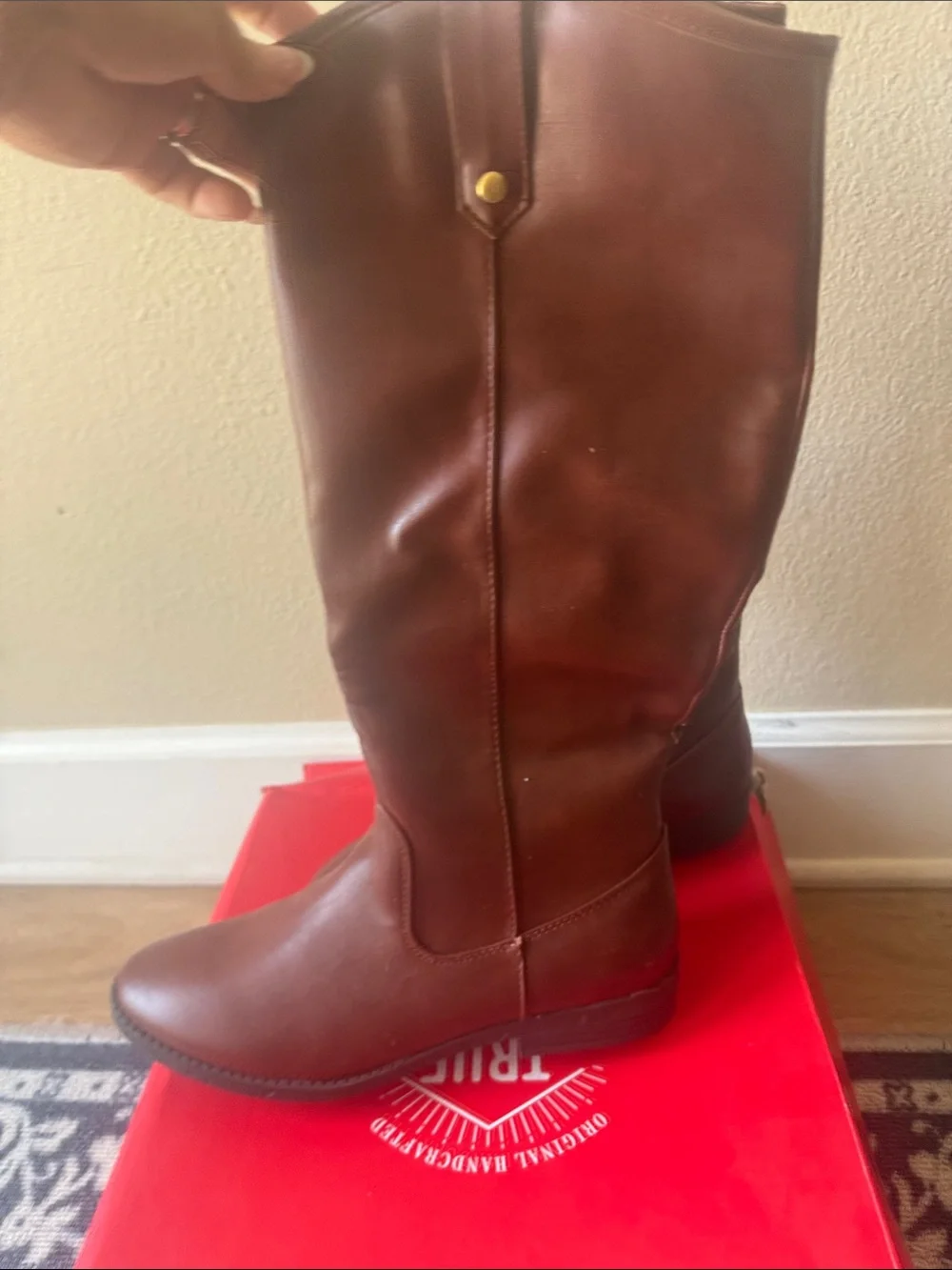 Women’s True Craft Brown Leather Over-the-Knee Riding Boots